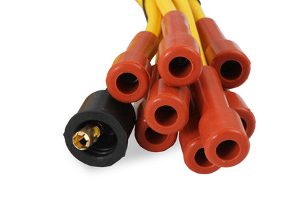 Spark Plug Wire Set- 7Mm-Super Stock-Copper Core-Universal Straight Boots Yellow 3008 Universal Fit ACCEL-6