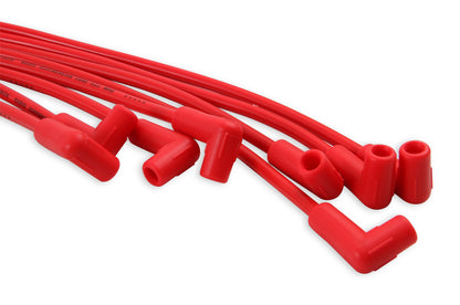 Spark Plug Wire Set- 8Mm- Super Stock Universal-Graphite Core- 90 Deg Boots- Red 4041R Universal Fit Super Stock 8MM Spark Plug Wires Feature A Spiral Core And Red Silicone Jacket ACCEL-5