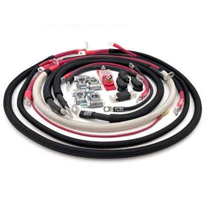 2003-2007 Ford F250/F350 2/0 Gauge Battery Cable Kit Power Stroke 6.0 Diesel Straight Battery Cable Big7Kits-2