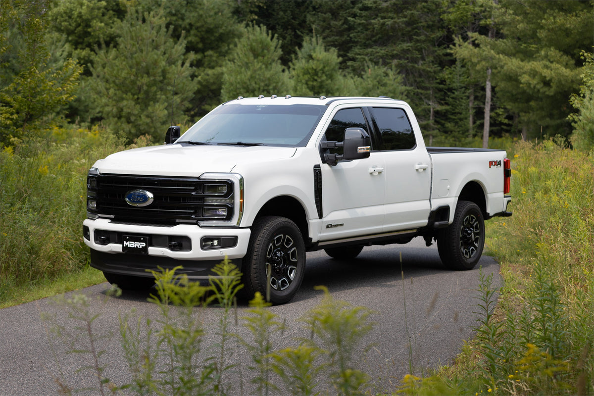 17-Up Ford F-250/350/450 6.7L 4 Inch Filter Back Single Side Dual Exit, Armor Plus T409 Stainless Steel, MBRP-11