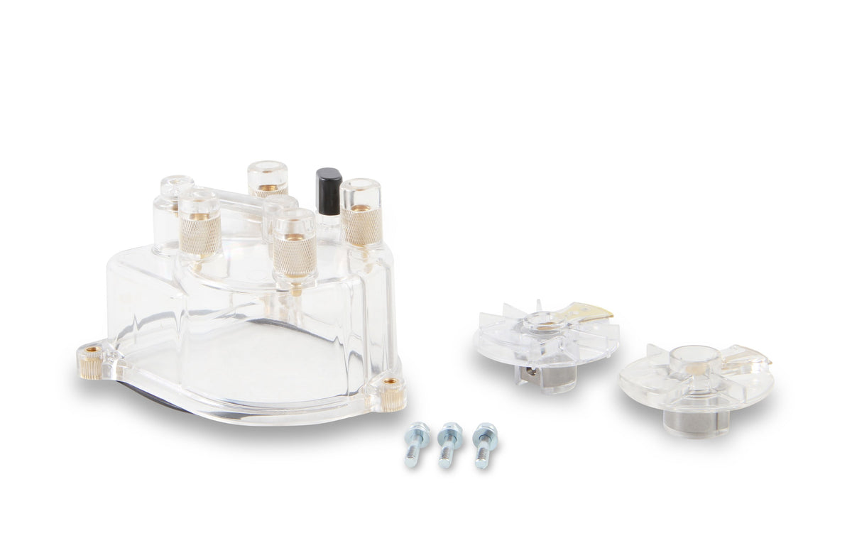 Distributor Cap And Rotor Kit Clear Includes 1 Cap/2 Rotors For Use W/Tec Distributors Honda, Each ACCEL-2