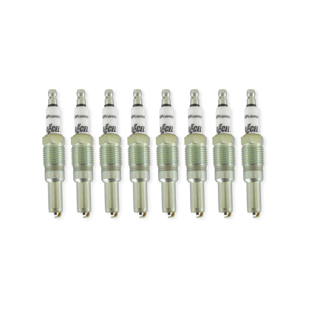 Ignition Upgrade Kit- 2004-2008 Ford 4.6L/5.4L/6.8L 3-Valve, Yellow 8-Pack Includes 8-Pack Of Hp Copper Spark Plugs (P/N 8160) & 8-Pack Of Ignition Coil (P/N 140033-8) ACCEL-2