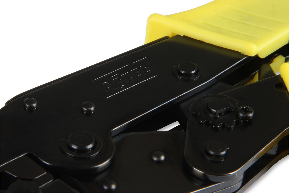 Heavy Duty Professional Crimp Tool 300+ Ratcheting Crimp Tool For Spark Plug Wires And Other Electrical Connectors ACCEL-4