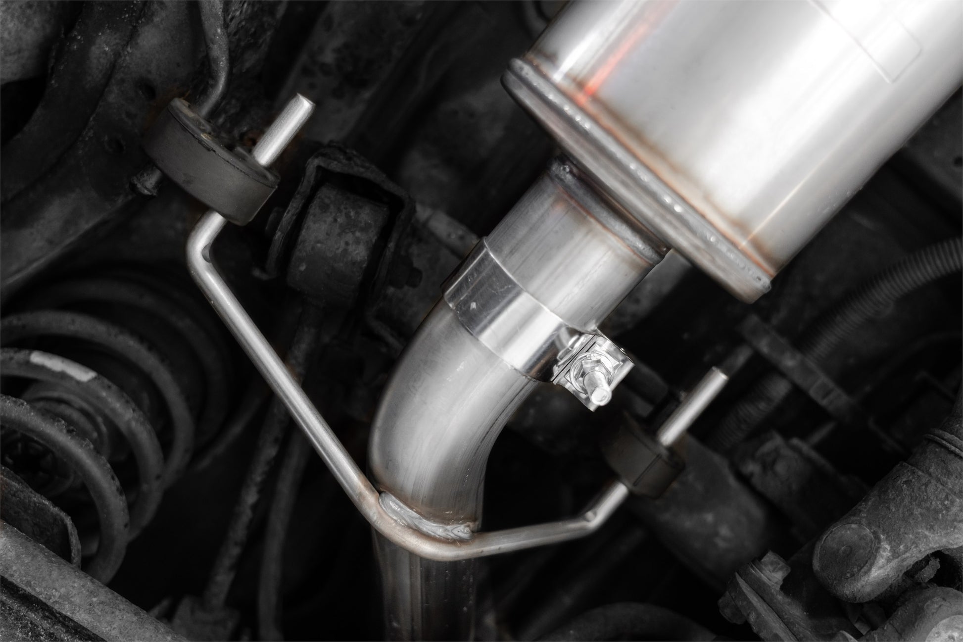 03-24 Toyota 4Runner 11-16 Toyota Land Cruiser Prado Armor Lite Aluminized Steel 2.5 Inch Cat-Back High Clearance Turn Down Single Rear Exit Exhaust System MBRP-6