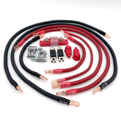 2010-2024 Toyota 4Runner Battery Cable Kit Gen 5 4.0 Liter 4 Gauge Battery Cable Big7Kits-11