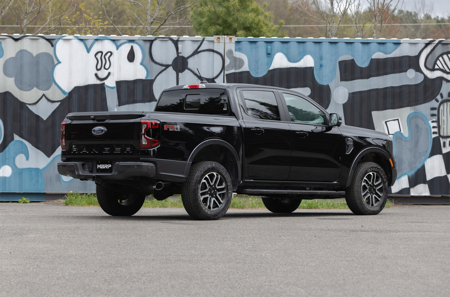 2024 Ford Ranger 2.3L Ecoboost Armor Pro T304SS 3-Inch Cat-Back Single Side Exit with Polished Tip MBRP-2