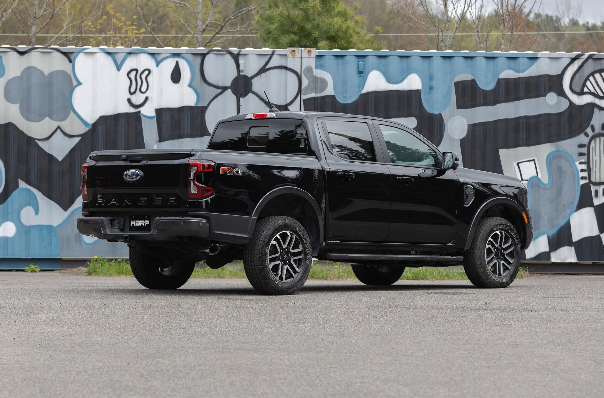 2024 Ford Ranger 2.3L Ecoboost Armor Pro T304SS 3-Inch Cat-Back Single Side Exit with Polished Tip MBRP-2