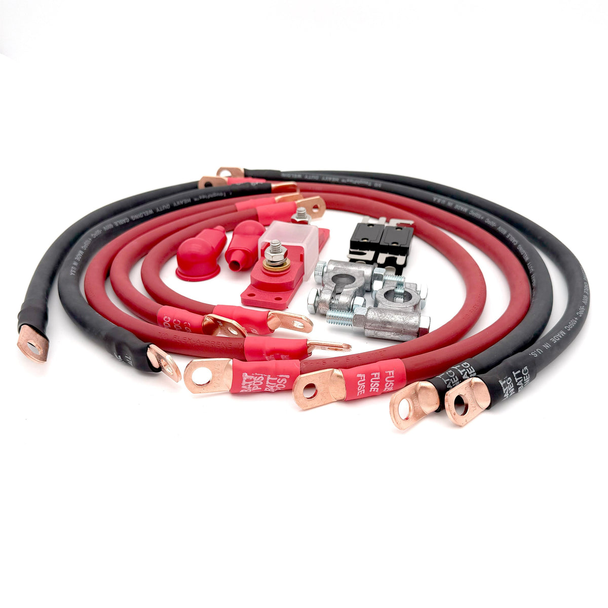1997-1999 Jeep Wrangler TJ / LJ Battery Cable Kit 4.0 Liter 4 Gauge Battery Cable Big7Kits-16