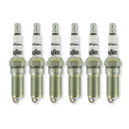 Hp Copper Spark Plug 3.5L V6 Engines -Stock Heat Range 6-Pack ACCEL