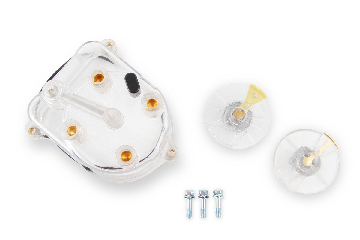 Distributor Cap And Rotor Kit Clear Includes 1 Cap/2 Rotors For Use W/Tec Distributors Honda, Each ACCEL-1