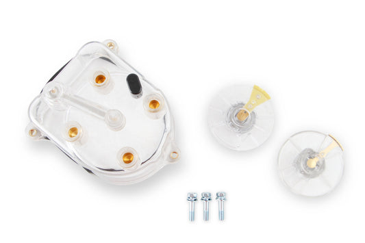 Distributor Cap And Rotor Kit Clear Includes 1 Cap/2 Rotors For Use W/Tec Distributors Honda, Each ACCEL-1