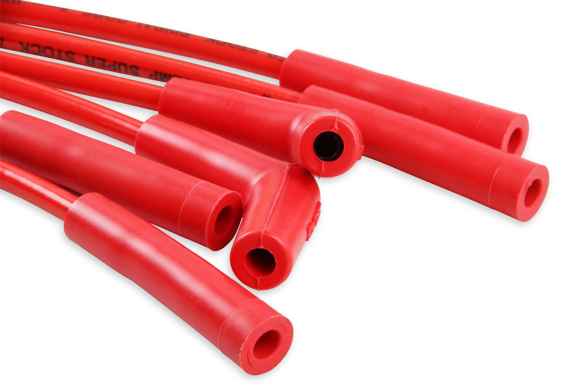 Spark Plug Wire Set Super Stock Spiral Core 8MM Jeep L6 Red These 8MM Custom Fit Super Stock Spiral Core Spark Plug Wires Fit Select Jeep L6 Applications ACCEL-4