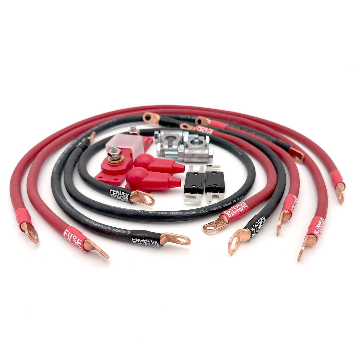 1987-1990 Jeep Wrangler YJ Battery Cable Kit 4.2 Liter 4 Gauge Battery Cable Big7Kits-3