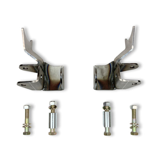 Jeep Front Lower Shock Relocation Brackets (18-Present JL/JT) Clayton Off Road