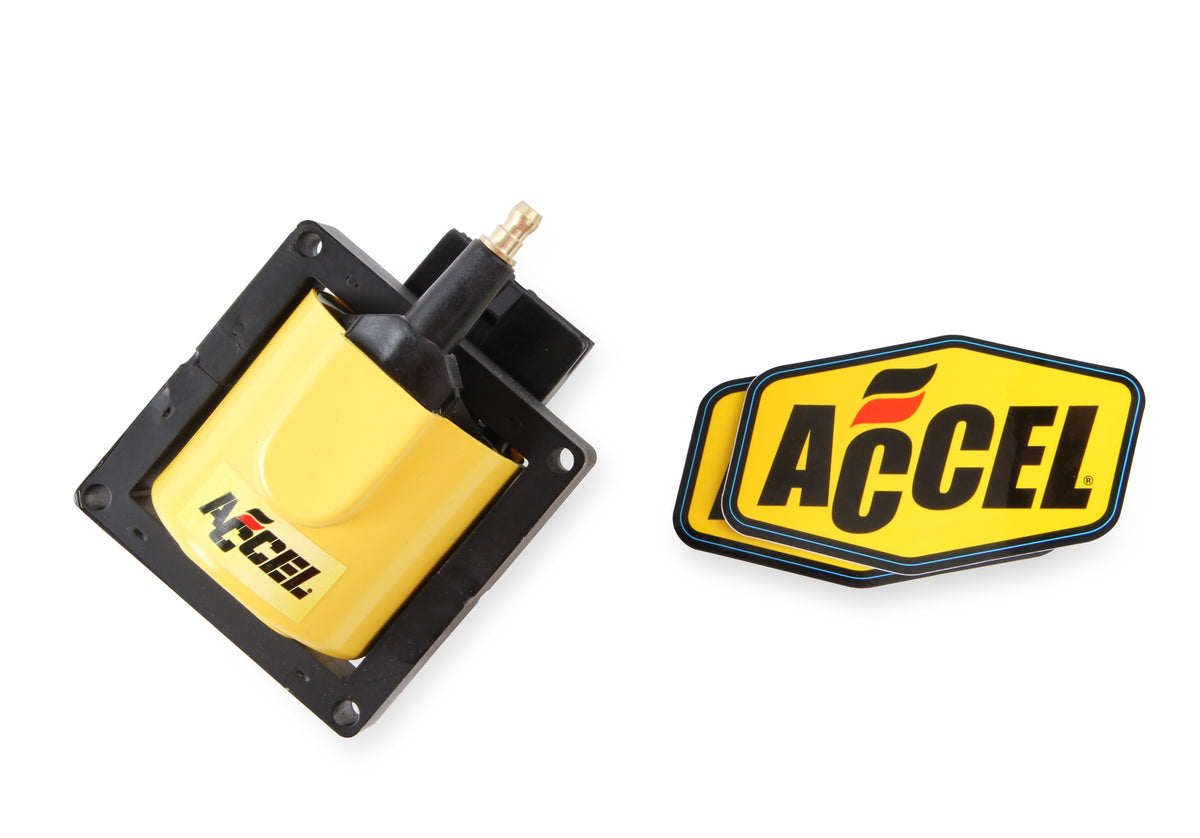 Ignition Coil Supercoil 1984-1998 Ford Eec-Iv Yellow Individual This Ford Eec-Iv 1984-98 Ignition Coil Has A Maximum Voltage Of 48,000 Volts ACCEL
