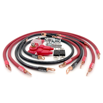 1991-1995 Jeep Wrangler YJ Battery Cable Kit 4.0 Liter 1/0 Gauge Battery Cable Big7Kits-3