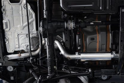 Jeep Cat Back Exhaust System Single Rear Exit Armor Lite Series For 18-Up Wrangler JL 2/4 Door 2.0L, 3.6L MBRP-4