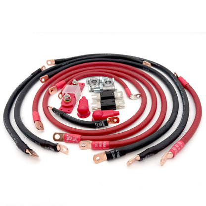 2018-2025 Jeep Wrangler JL Battery Cable Kit 392 Hemi 1/0 Gauge Battery Cable Big7Kits-14