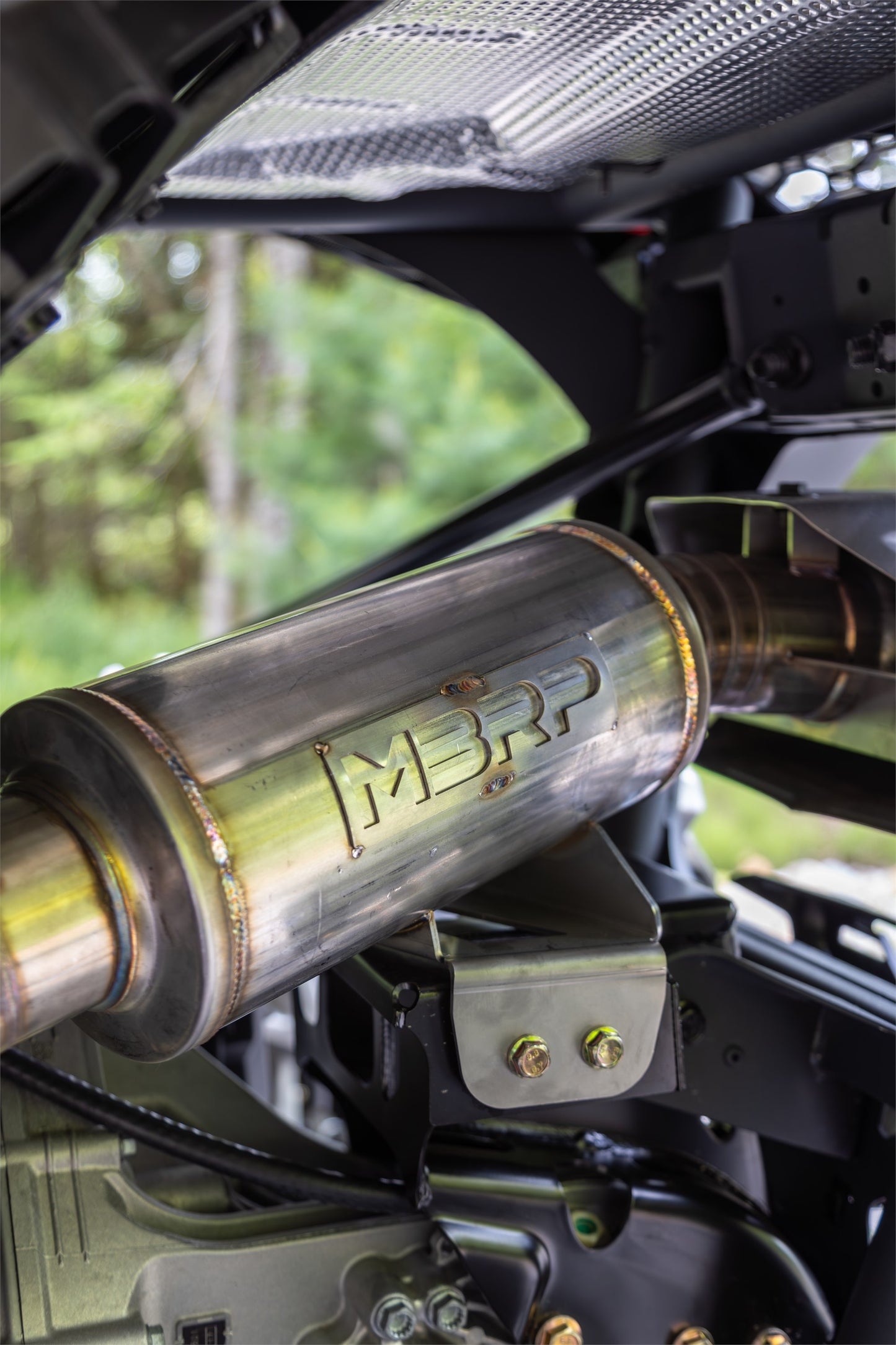 2024-Up Can-Am Maverick R Performance Series 3 Inch Single Slip-on Turbo Back Exhaust System MBRP-17