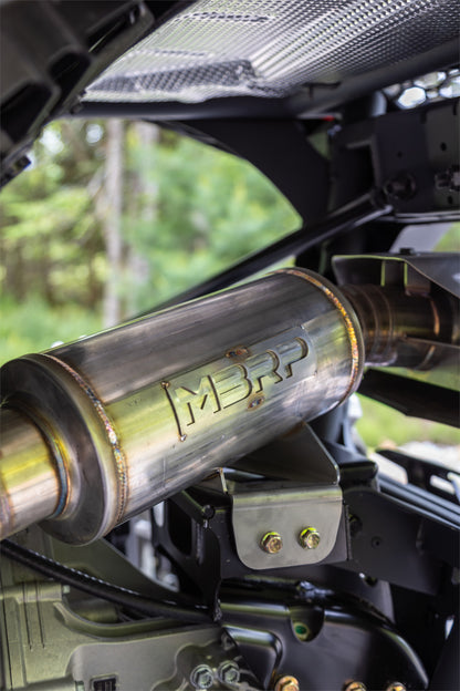2024-Up Can-Am Maverick R Performance Series 3 Inch Single Slip-on Turbo Back Exhaust System MBRP-17