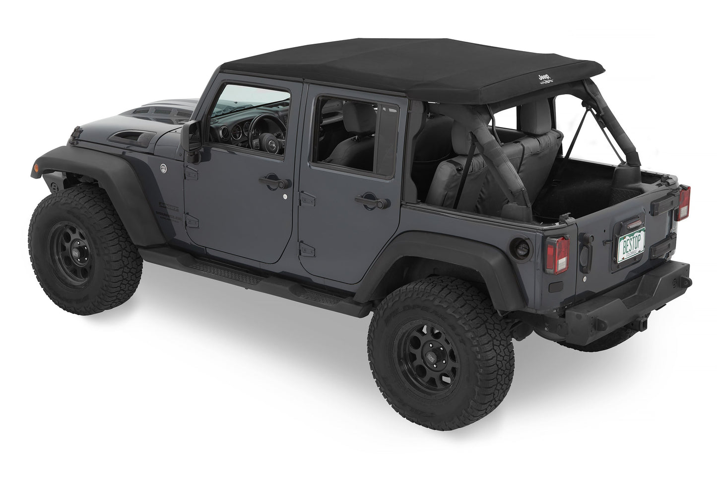 Jeep Trektop Glide - Jeep 07-18 Wrangler JK 4-Door Bestop-8