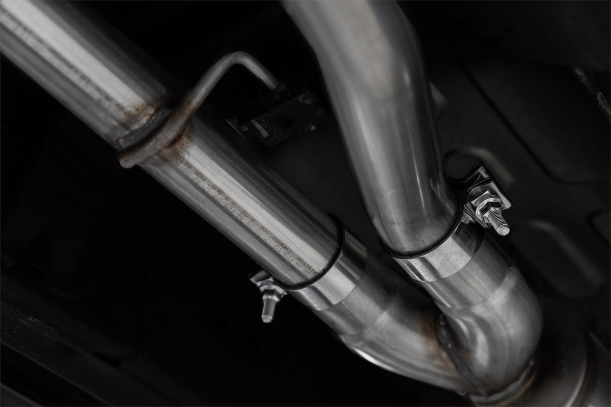 2022-Up Nissan Frontier 3.8L Turn Down T304 2.5 Inch Cat-Back 3 Inch Single High Clearance Rear Exit Armor Pro Series MBRP-2