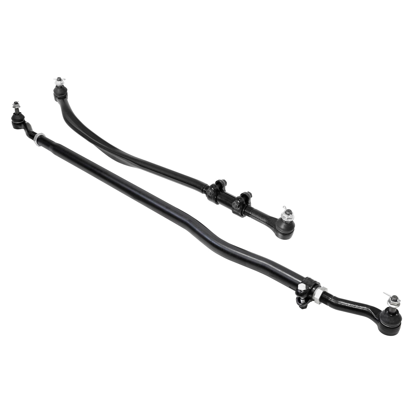 Currectlync Wrangler JK High Steer Kit For Ram Assist. Incl. Knuckles Drag Link Tie Rod Jeep JL/JT Trac Bar Trac Bar Reloc/Ram Mount Tie Rod Clamp RockJock 4x4-7