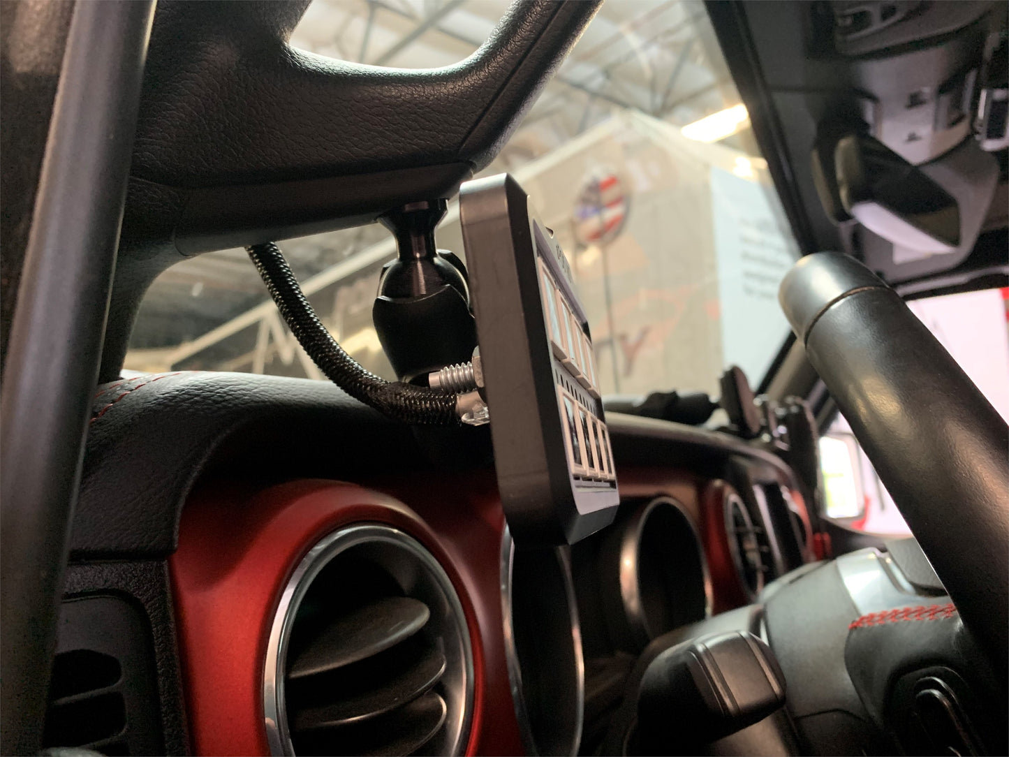 CMM A-Pillar 1 Inch Ball Mount Solution Jeep 2018-2023 Wrangler JL 2018-2023 Gladiator sPOD-1