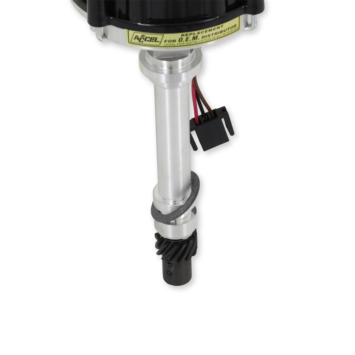Ready To Run Distributor GM Hei No Coil Chevrolet V8 Black Cap ACCEL-3