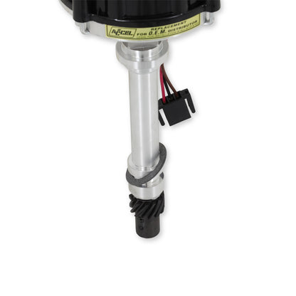 Ready To Run Distributor GM Hei No Coil Chevrolet V8 Black Cap ACCEL-3