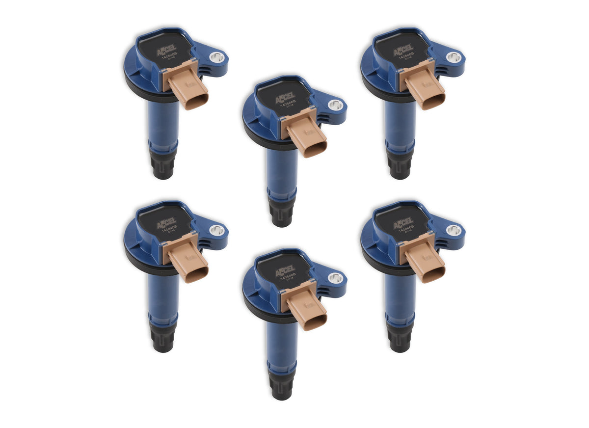 Direct Ignition Coil Kit Supercoil- 2010-2016 Ford Ecoboost 3.5L V6 6-Pack (3-Pin) Brand Supercoil Direct OEM Replacement ACCEL