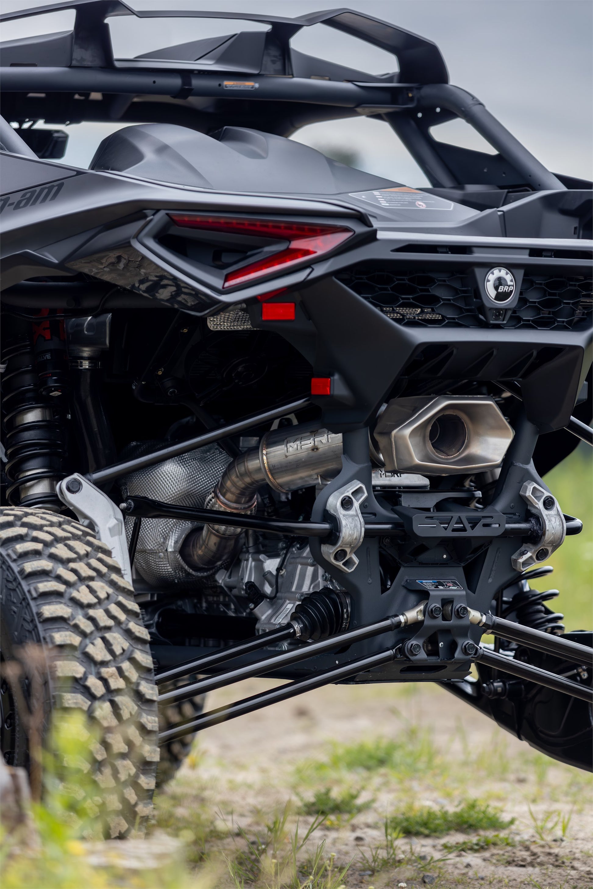 2024-Up Can-Am Maverick R Performance Series 3 Inch Single Slip-on Turbo Back Exhaust System MBRP-5