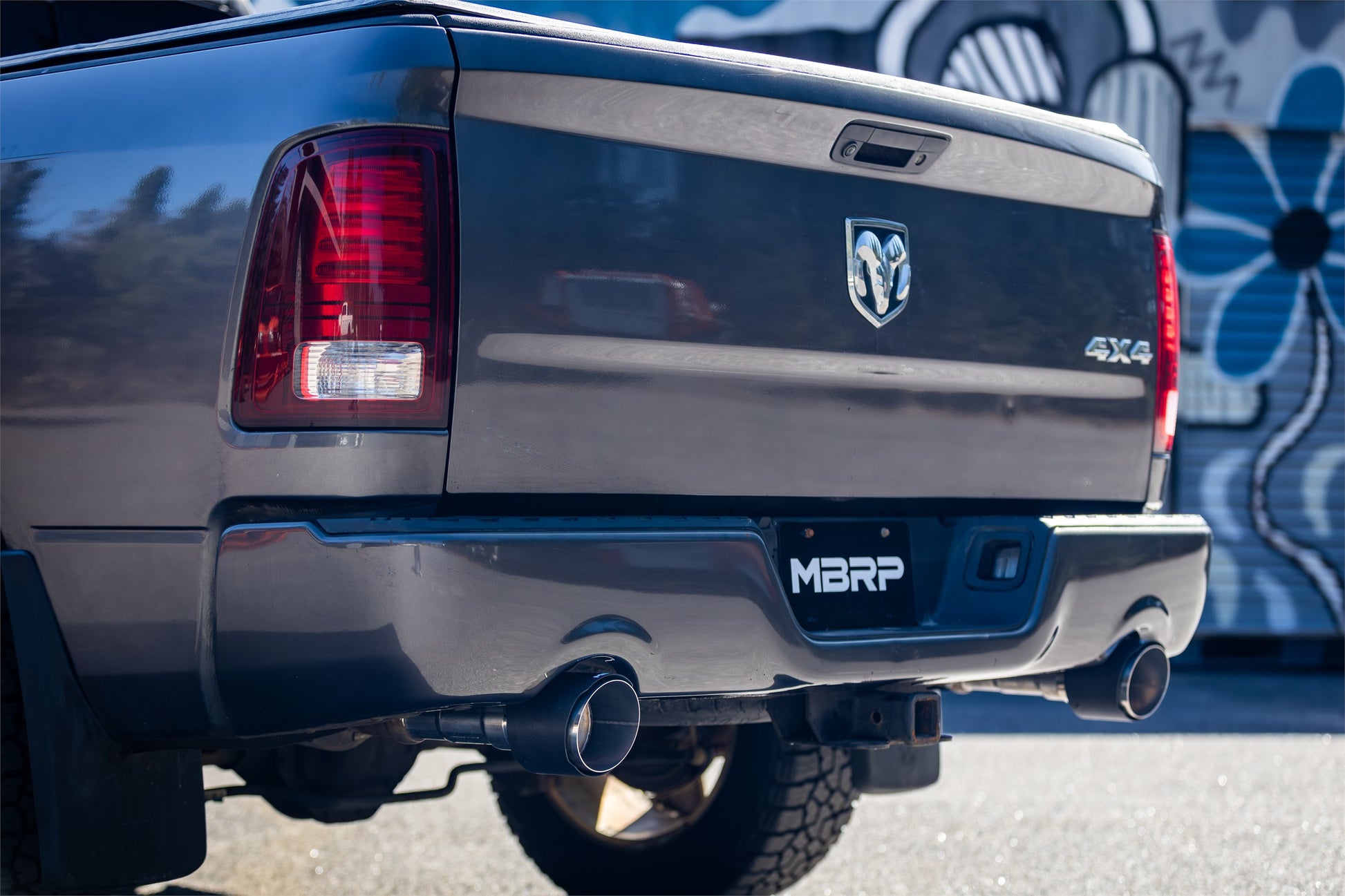 2009-2018 Ram 1500 and 2019-2024 Ram 1500 5.7L Hemi Carbon Fiber Exhaust Tips, 5 Inch OD Dual Wall Angle Cut. Sold In Pairs MBRP-3