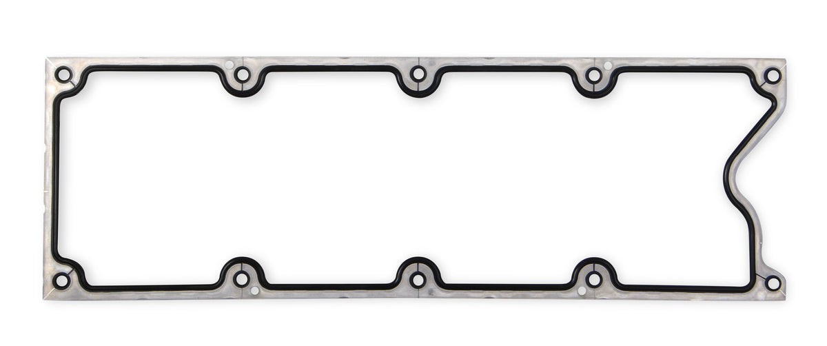 Valley Cover Molded Rubber with Aluminum Carrier Fits GM LS1/LS6 with 10-Bolt Valley Cover Mr Gasket