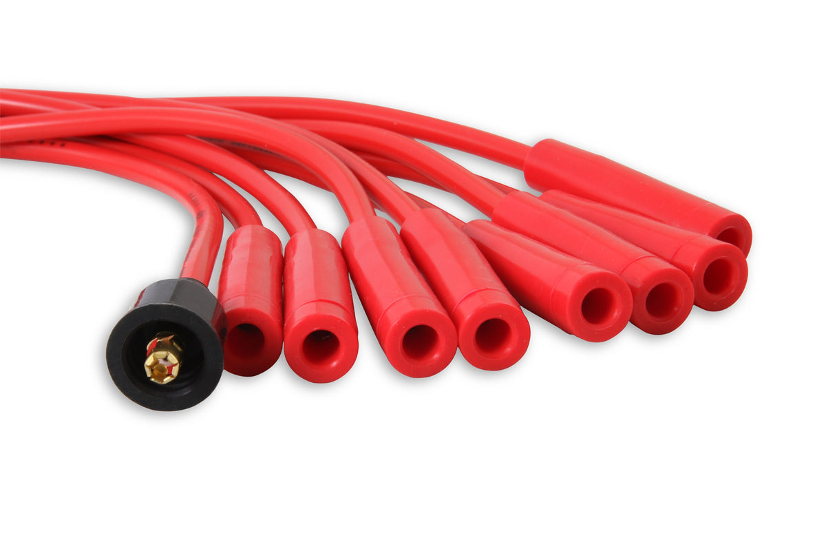 Spark Plug Wire Set- 8MM Red Wire With Red Straight Boots 4040R, Spark Plug Wires, Super Stock, Spiral Core, 8Mm, Red, Set ACCEL-3
