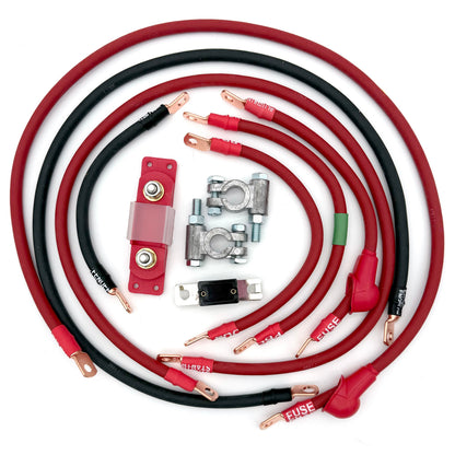 2005-2010 Jeep Grand Cherokee WK Battery Cable Kit 5.7 Liter 1/0 Gauge Battery Cable Big7Kits-12