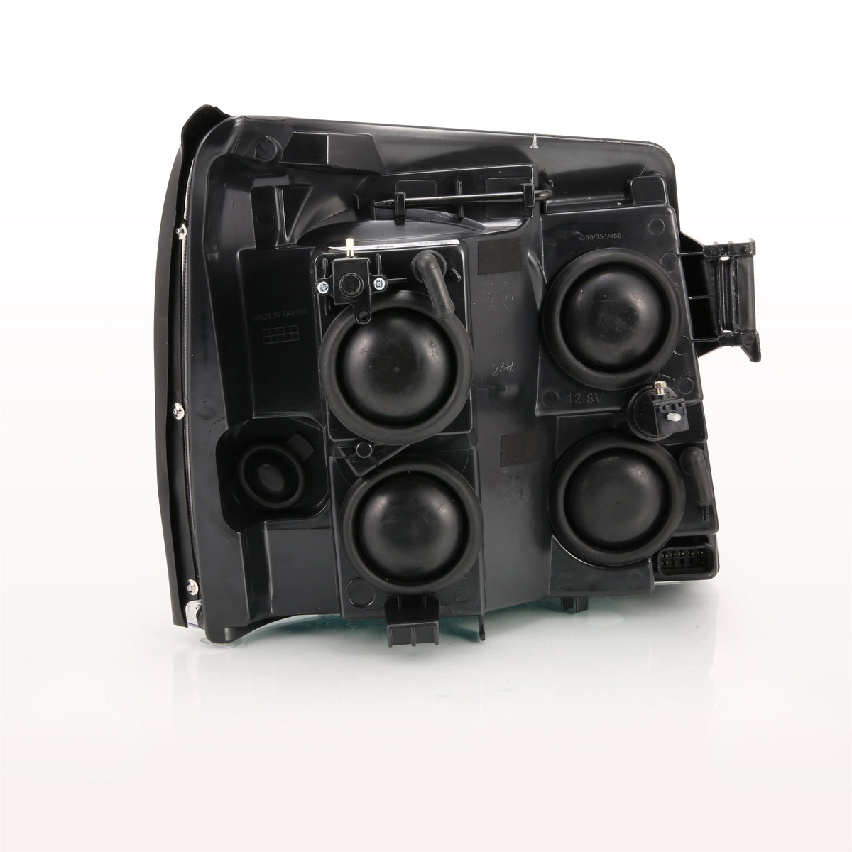 Crystal Headlight Black Amber Cadillac Escalade 2003-2006 AnzoUSA-1