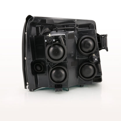 Crystal Headlight Black Amber Cadillac Escalade 2003-2006 AnzoUSA-1