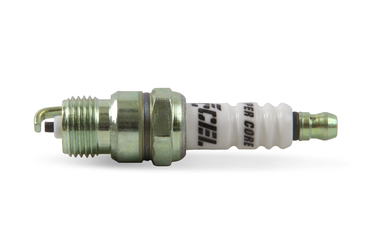 HP Copper Spark Plug Shorty 14MM Thread .460 In Reach Tapered Seat Non-Resistor 4 Pack ACCEL-3