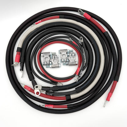 Dodge Cummins Battery Cable Kit 2/0 Gauge For 2006-2009 Dodge RAM 2500/3500 5.9-6.7 Liter Cummins Diesel 3rd Gen Battery Cable Big7Kits-1
