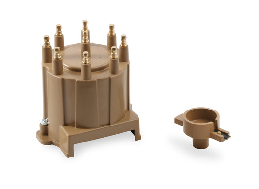 Distributor Cap & Rotor Kit Hei Style Tan 1987-1993 Various GM Screw Down Cap ACCEL