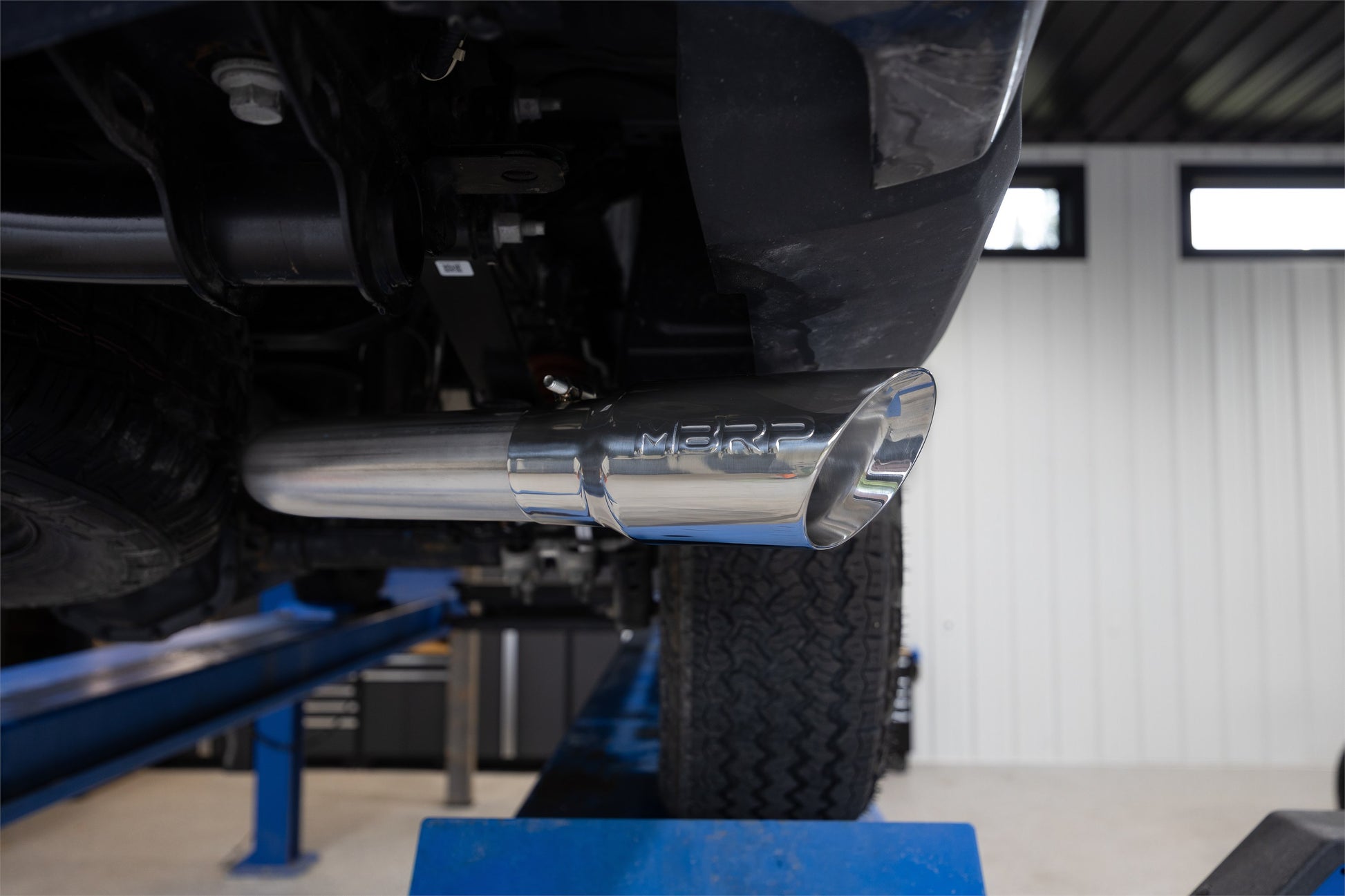2024 Ford Ranger 2.3L Ecoboost Armor Pro T304SS 3-Inch Cat-Back Single Side Exit with Polished Tip MBRP-11