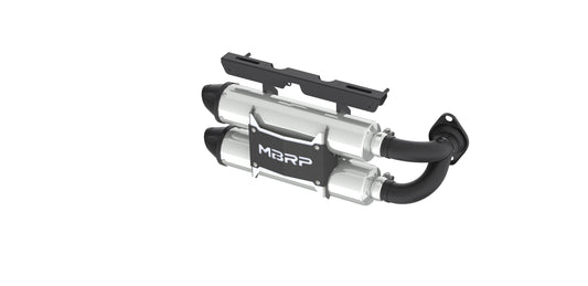 Stacked Dual Slip On Exhaust Pipe Performance Series For 15-17 Polaris RZR XP 1000 MBRP