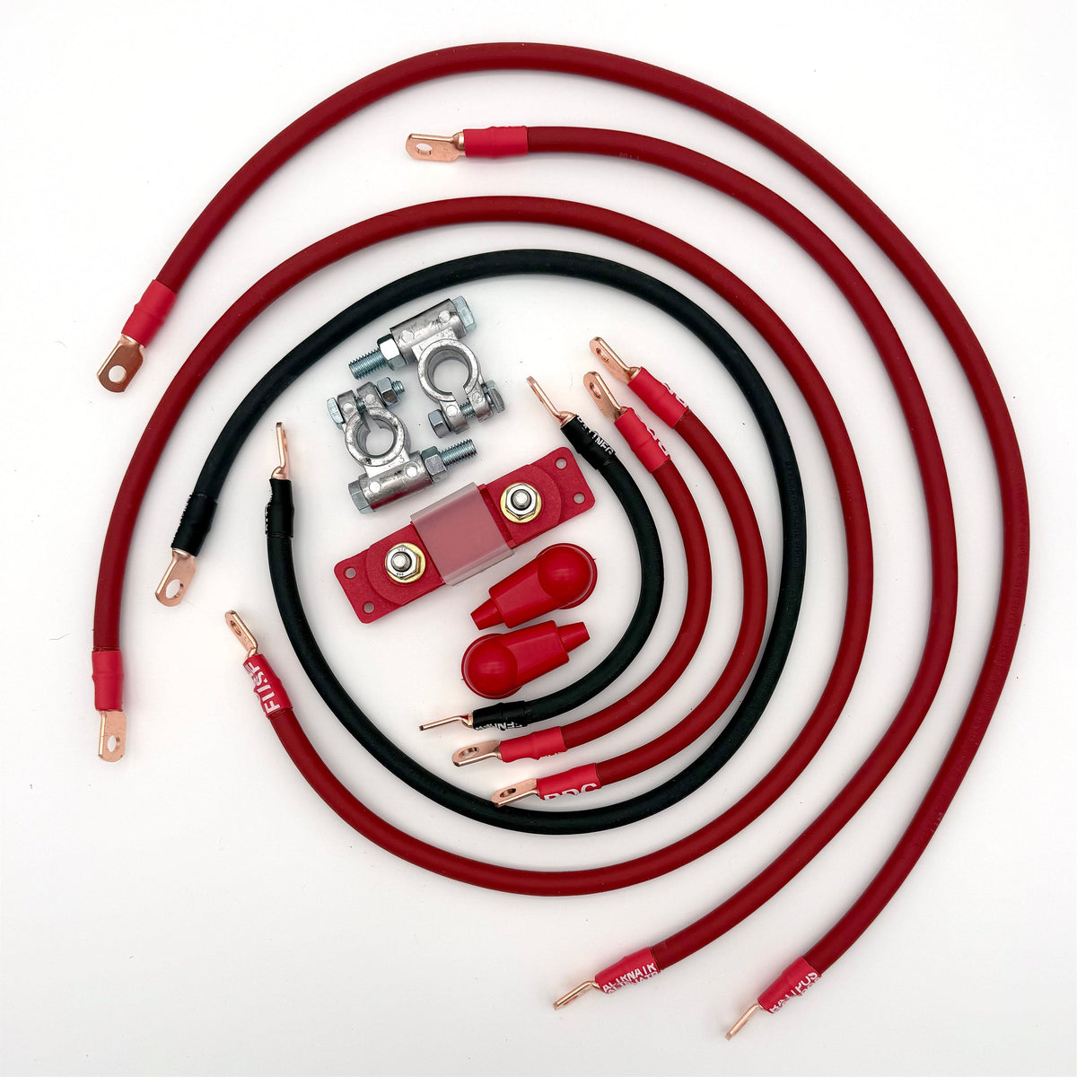 2005-2010 Jeep Commander XK Battery Cable Kit 4.7 Liter 1/0 Gauge Battery Cable Big7Kits