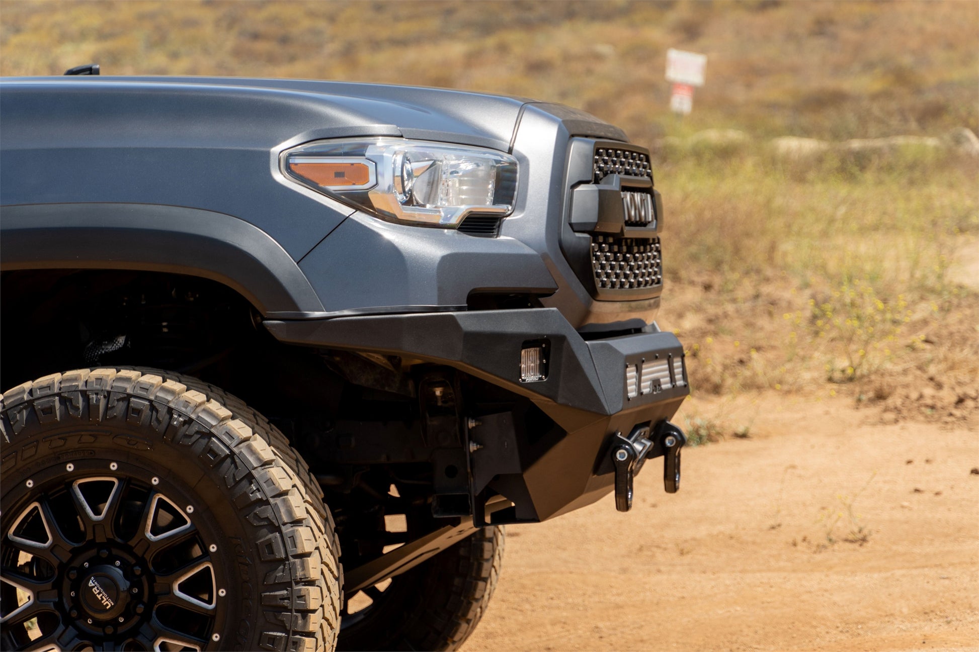 2016 2023 Toyota Tacoma Mto Series Winch Front Bumper DV8 Offroad-6