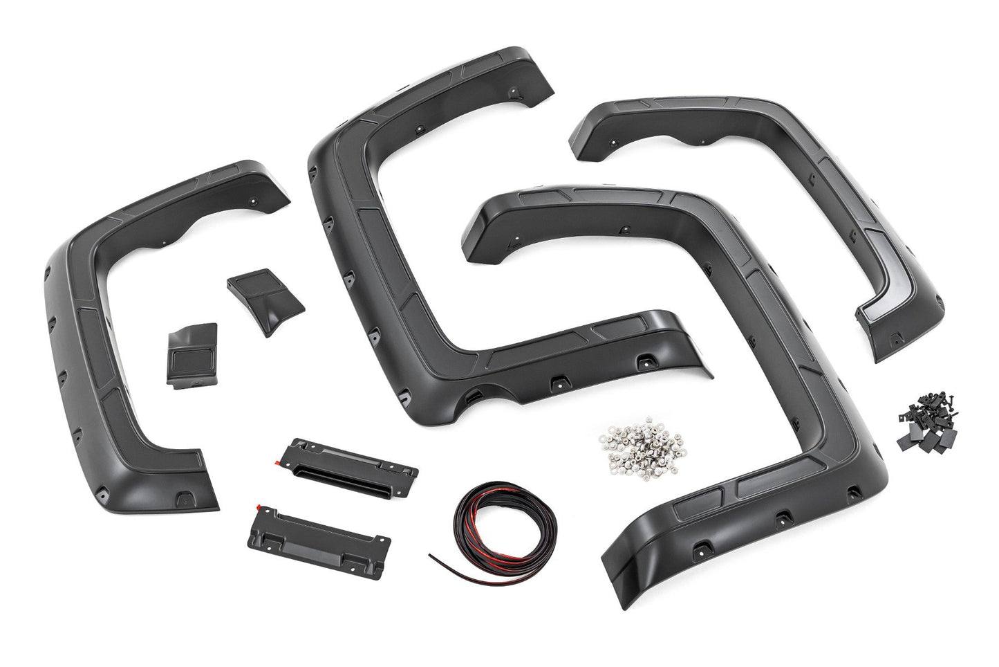 Fender Flares | Defender l 5'9" Bed  | G9K Satin Steel | Chevy Silverado 1500 (14-18 & Classic) Rough Country