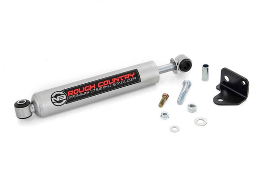 N3 Steering Stabilizer | Relocation Bracket | Jeep Wrangler JK/Wrangler Unlimited (07-18) Rough Country