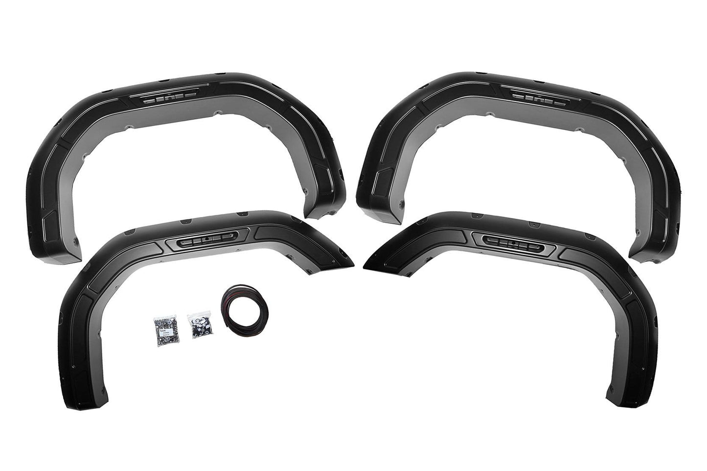 Fender Flares | Defender | GBA Black | GMC Sierra 2500 HD/Sierra 3500 HD (20-25) Rough Country