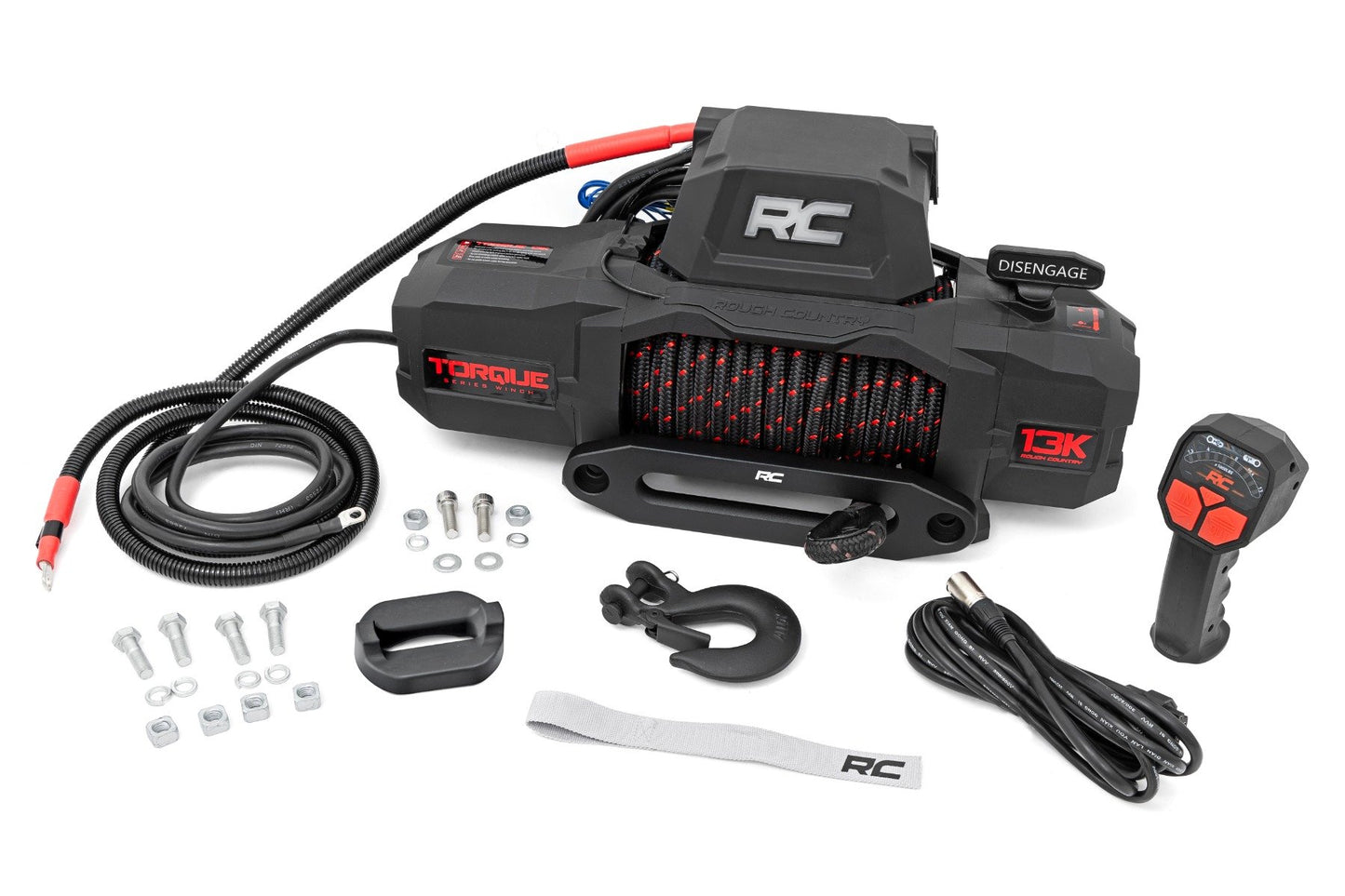 13000-Lb Pro Series Winch | Synthetic Rope Rough Country