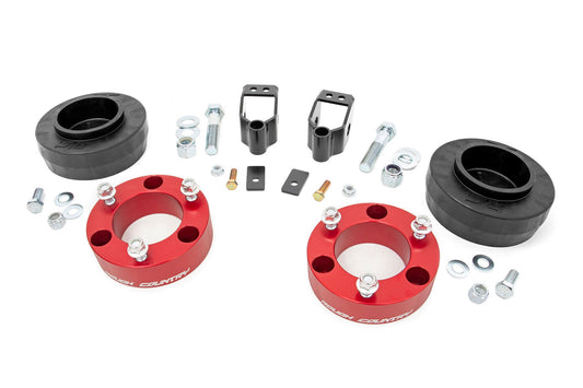 3 Inch Lift Kit | X-REAS | RR Spacers | Red | Toyota 4Runner 4WD (2003-2009) Rough Country